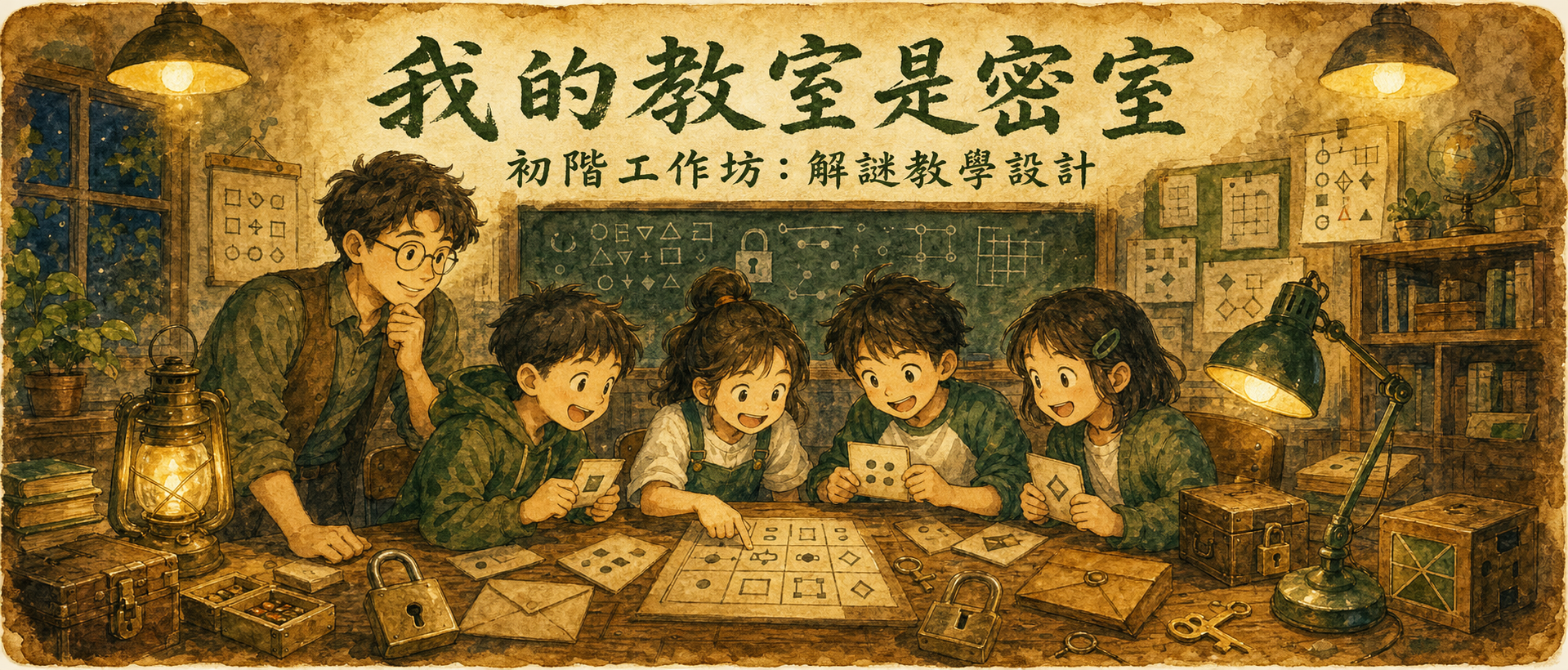 我的教室是密室 — 初階工作坊：解謎教學設計