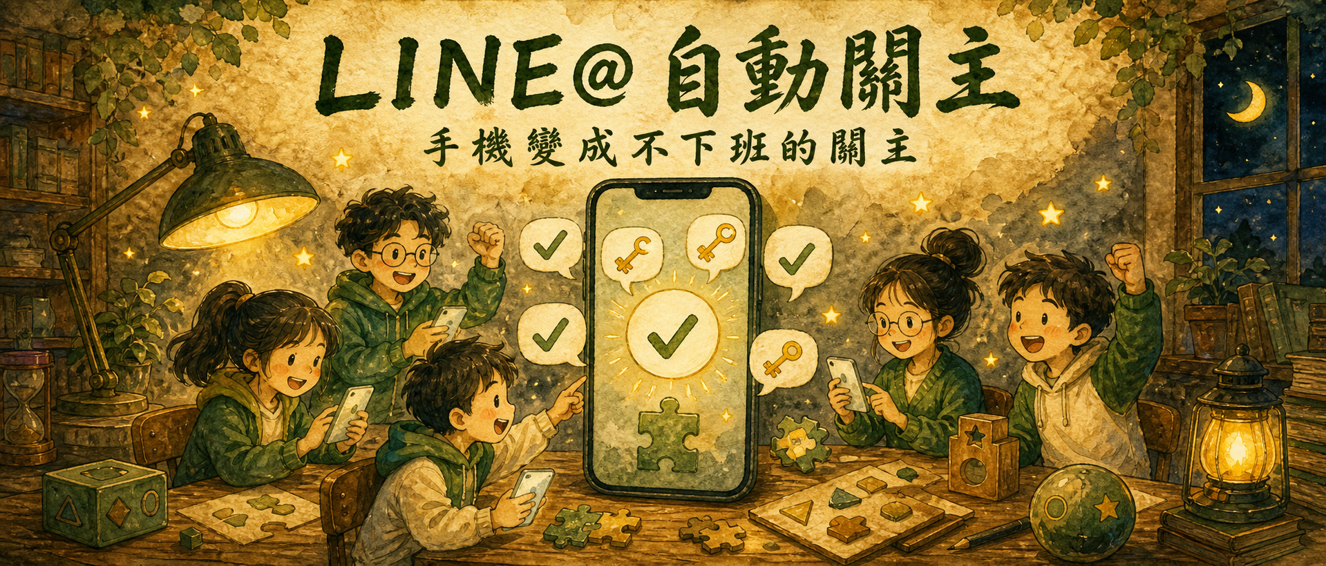 LINE@ 自動關主：手機變成不下班的關主