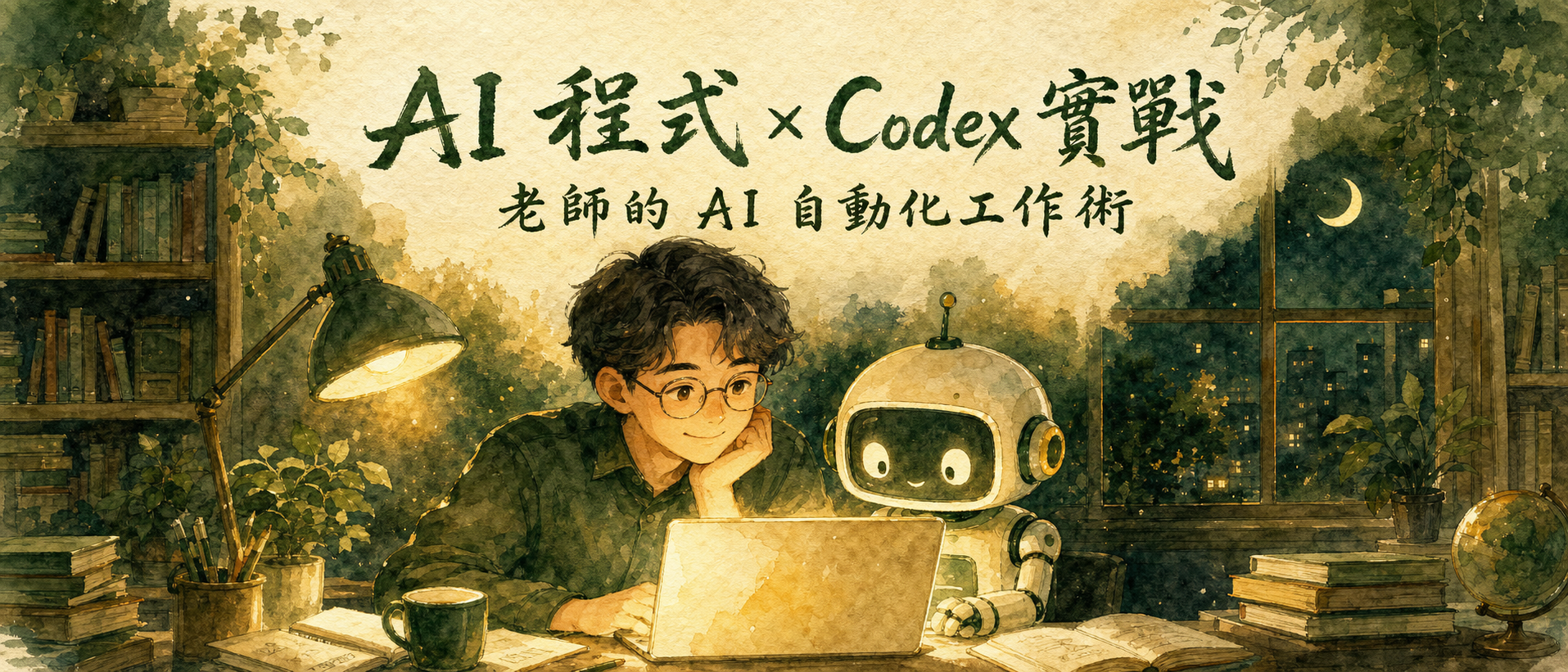 AI 程式 × Codex 實戰 — 老師的 AI 自動化工作術