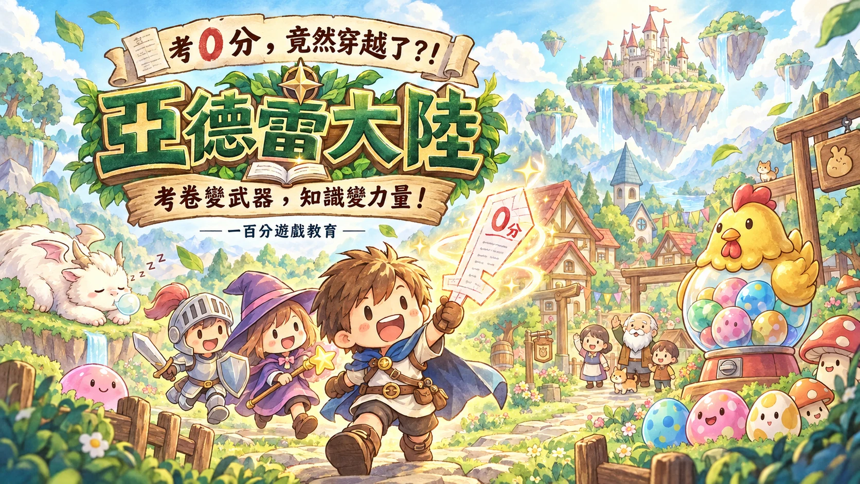 亞德雷大陸：考卷變武器，知識變力量！