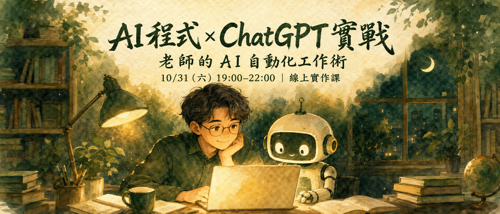 AI 程式 × ChatGPT 實戰 — 老師的 AI 自動化工作術